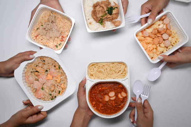 Organised kitchen with simple meal prep containers